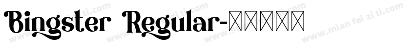 Bingster Regular字体转换